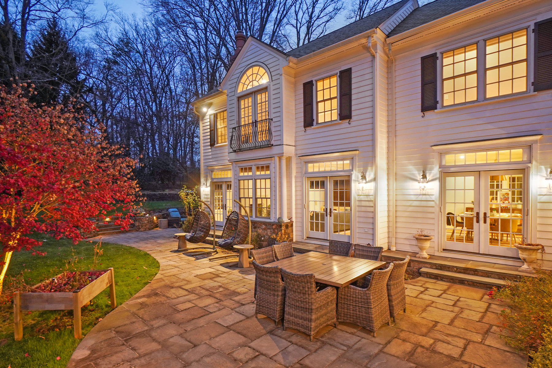 195 Highland Ave, Short Hills - Patio Dusk