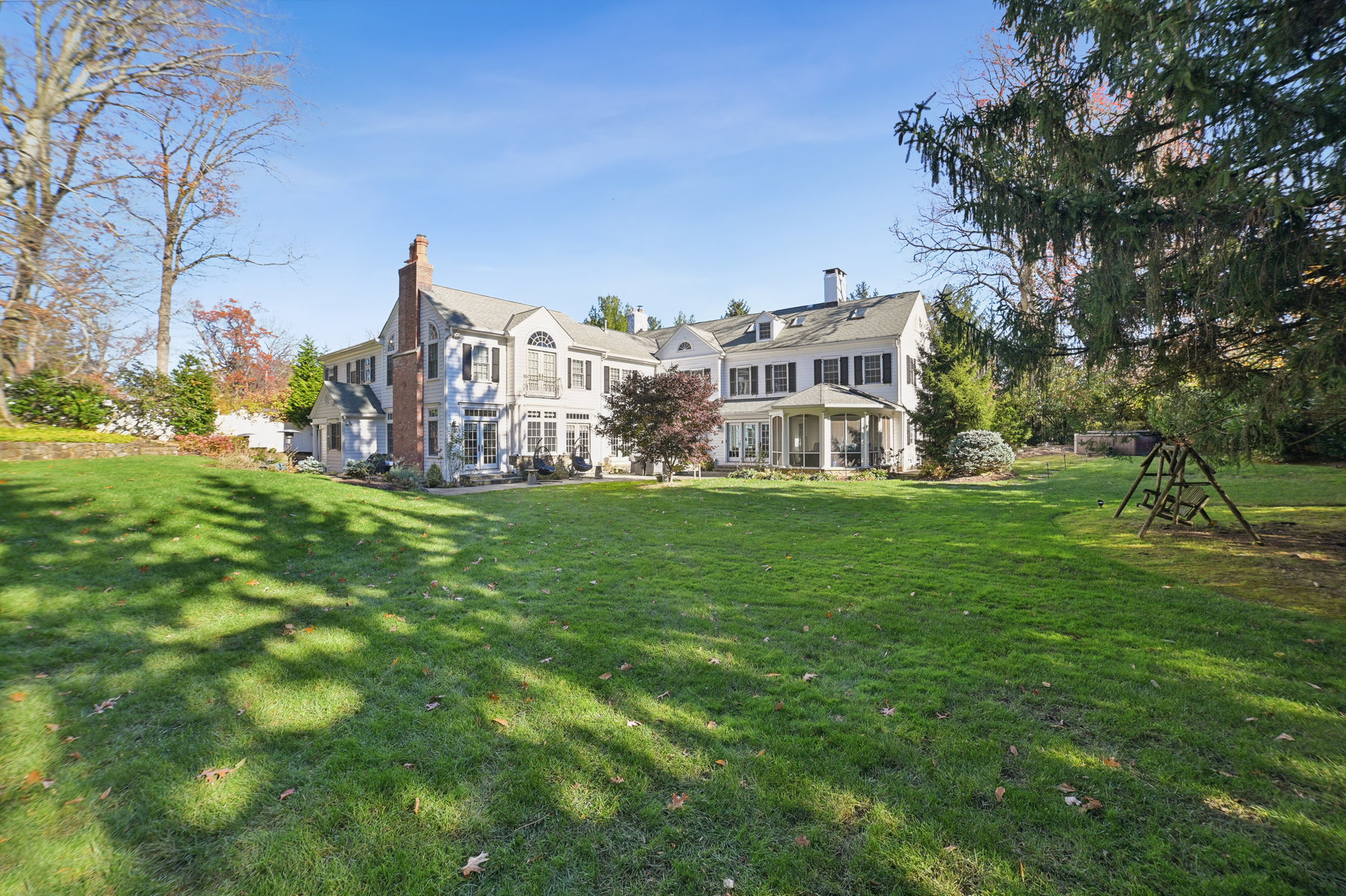 195 Highland Ave, Short Hills - Backyard from corner lot