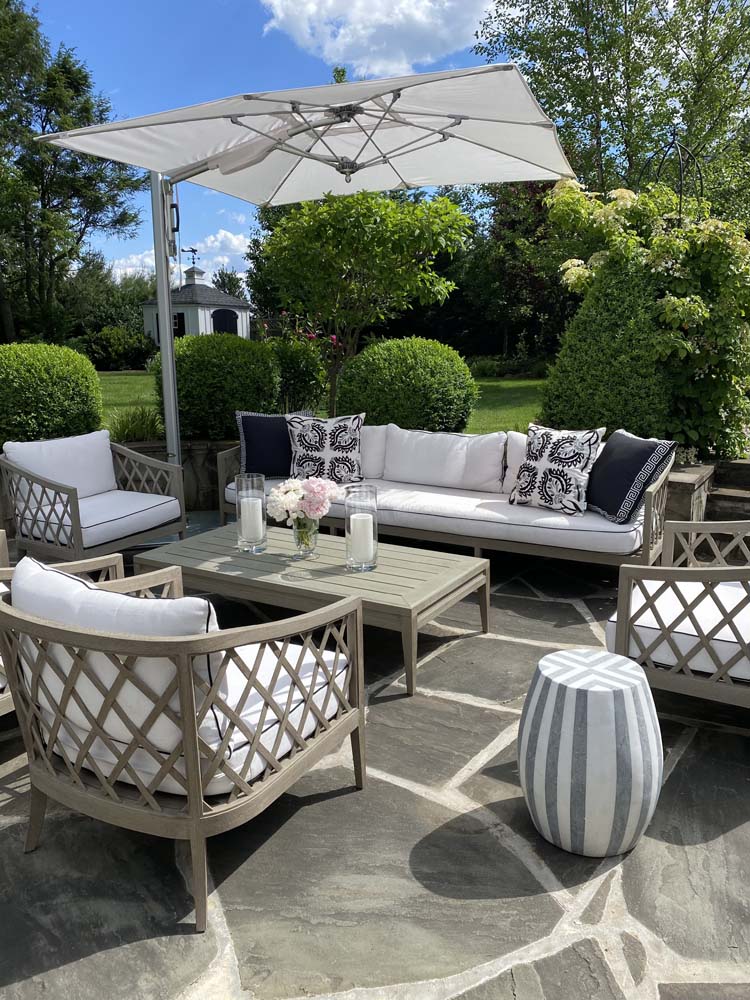 57 Prospect Hills Road, Summit - Back patio spring