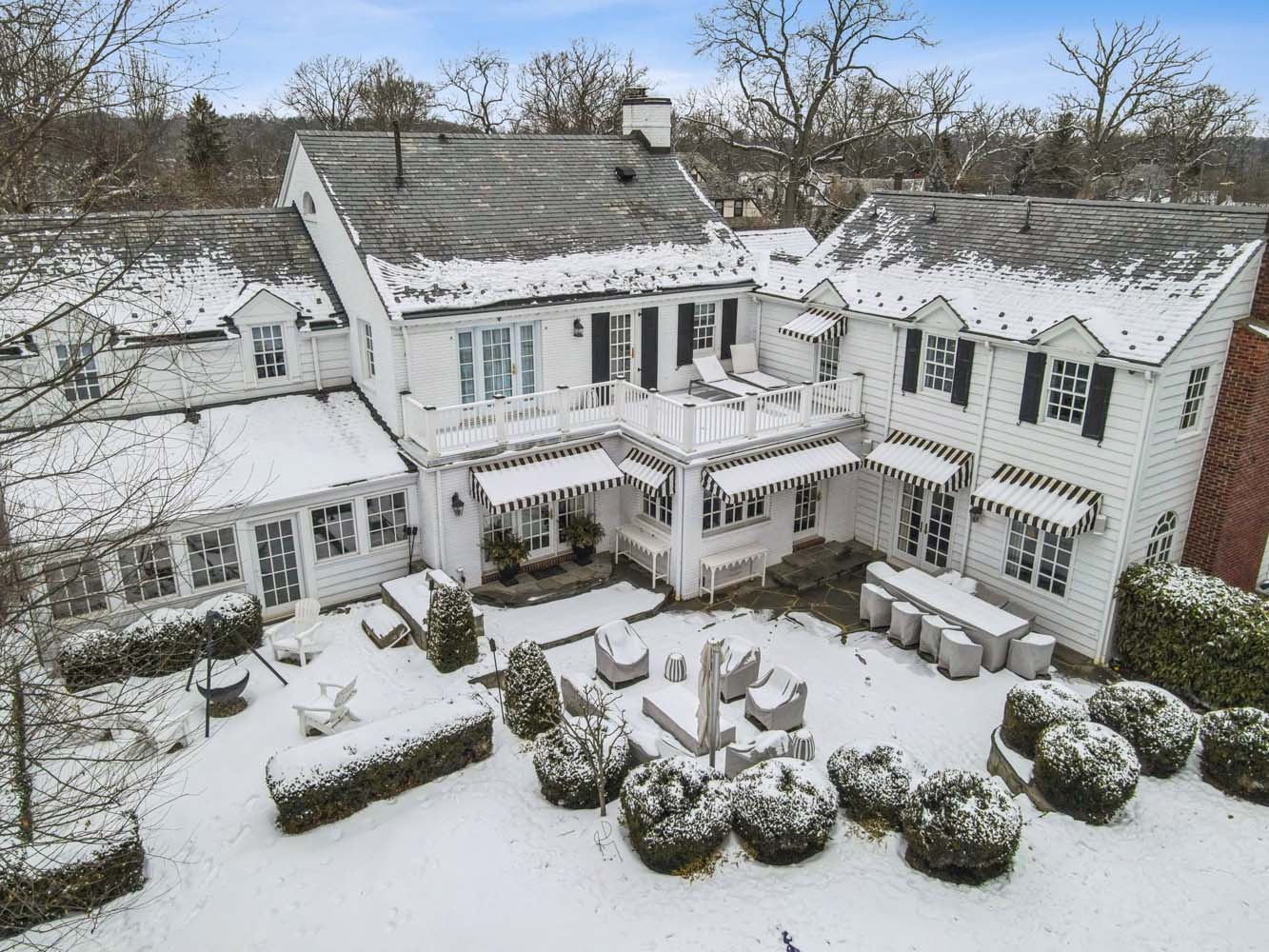 57 Prospect Hills Road, Summit - Snowy aerial back